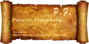 Peruzzi Florentina névjegykártya